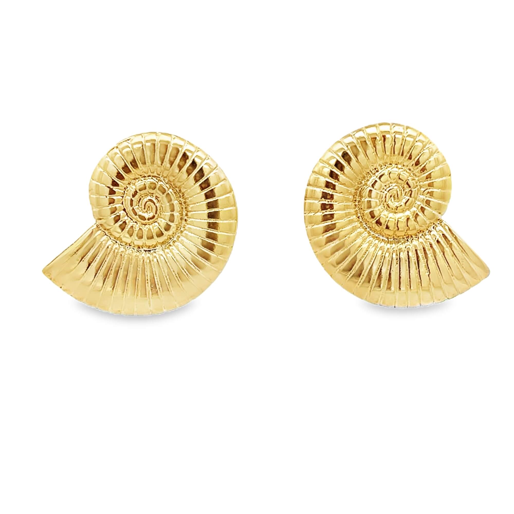 Sea Shell Swirl Earrings (L216A/L67A)-0